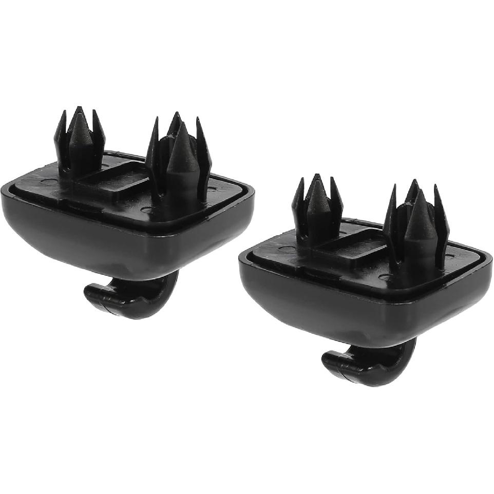 2pcs Black Car Plastic Sun Visor Hook Clip Bracket Retainer 8U0857562 8E08575