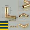 1~20pcs 90 Degree Elbow Brass Barbed Joiner Reducer Connector Pipe Hose Air Fuel Water Pipe Fitting OD 4/6/8/10/12/14/16/19mm