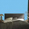 Hearts Wallpaper Azure and White 50x1000