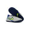New Nike Tiempo Legend 9 Slip Resistant Cushioning Abrasion Resistant Low Top Kids' Soccer Shoes Gray Blue Kids' DA1328-075