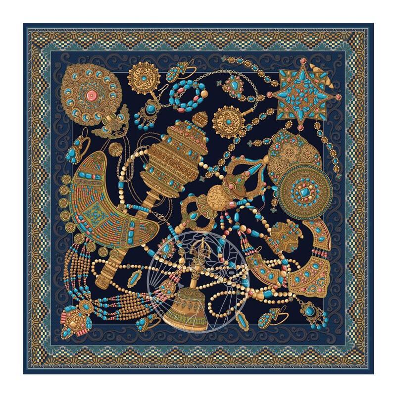 Aurora Tibetan Style Mulberry Silk Scarf