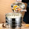 Shield Point Stainless Steel Multi-Layer Steamer Pot