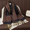 Luxury Cashmere-Feel Wrap Scarf Women Winter Warmth Elegant Jacquard Print Shawl Lightweight Stylish Accessory