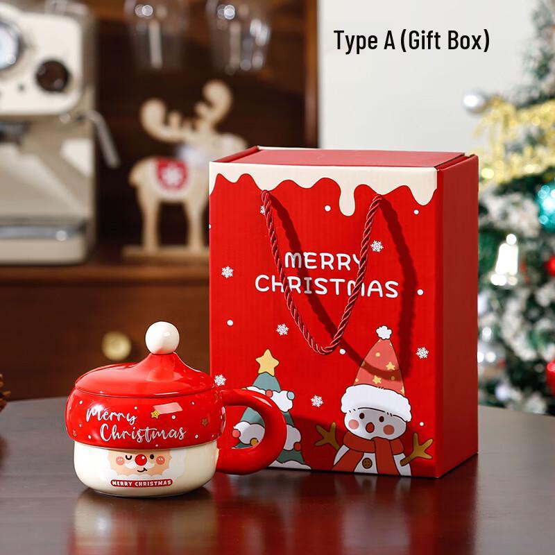 Cute Christmas Ceramic Mug Gift Set