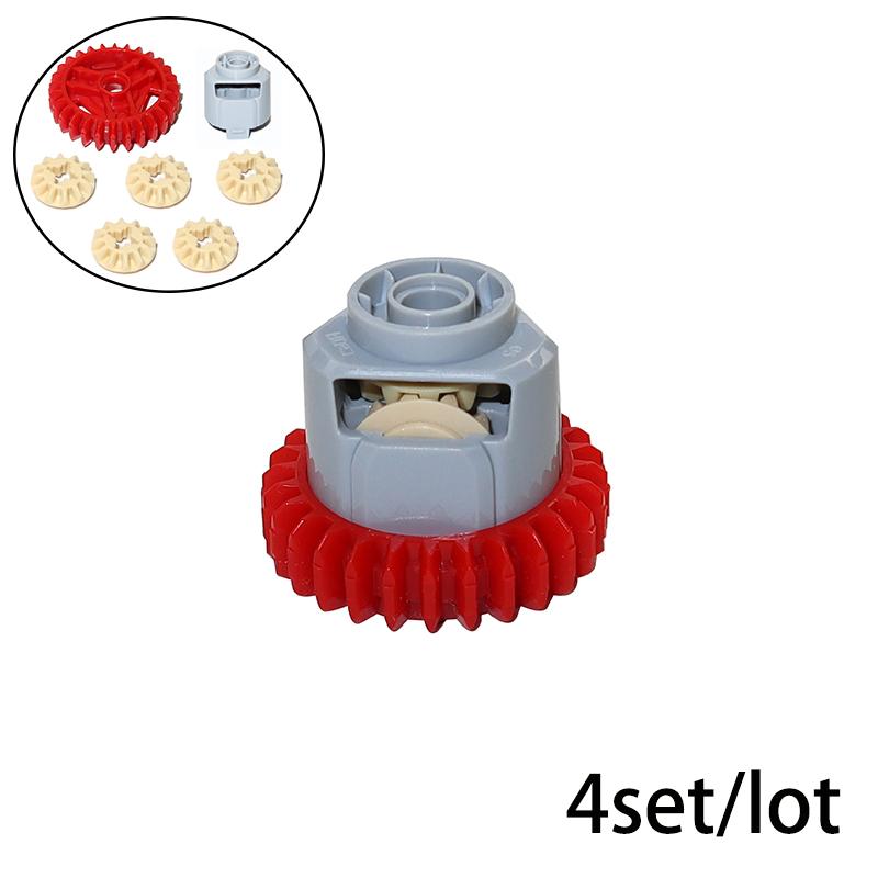 Building Blocks Drive Car Front Back Suspension Steering System Differential Gears Self-Locking Bricks MOC Technical Parts