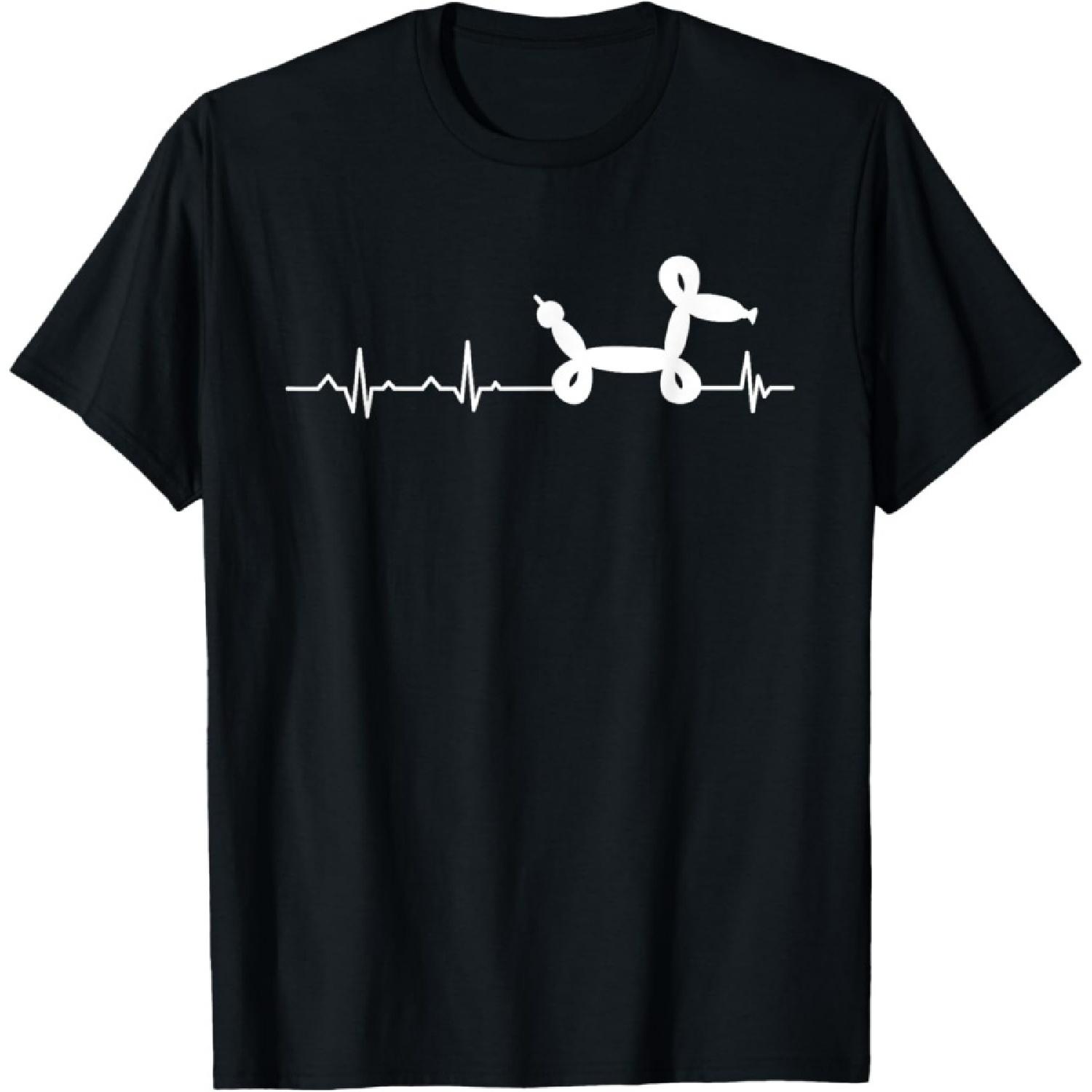 Heartbeat Twisted Dog - Balloon Artist Sculpture Twister T-Shirt for Men Women S