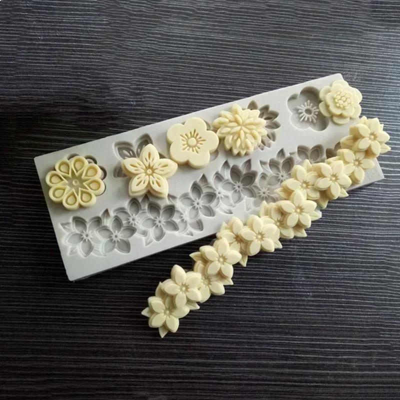 Silicone Flower Mold Cake Accessories Wedding Cake Decorating Tools Cake Molds For Baking Chocolate Resin Molds Baking Tools
