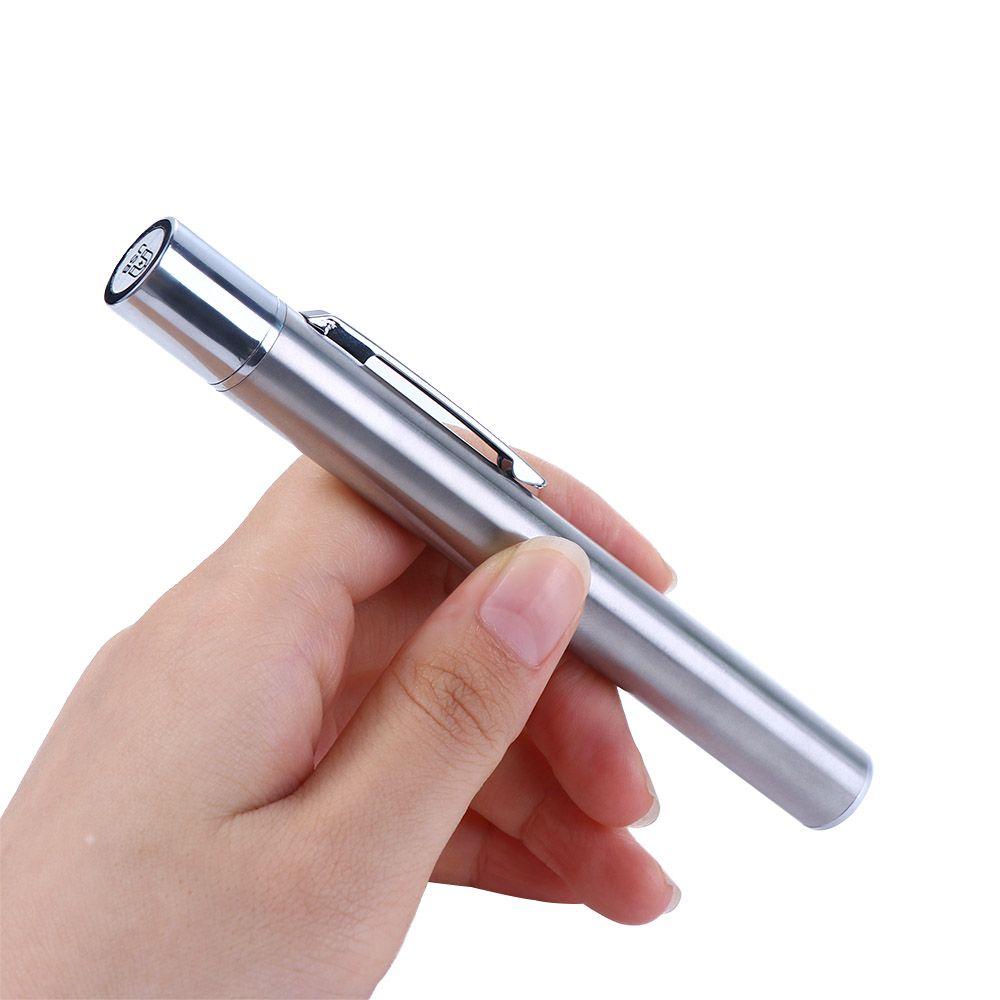 Multi Function Mini LED Pen Stainless Steel Led Flashlight Penlight Torch LED Pen Light Doctor Nurse Pen Nursing Handy Pen