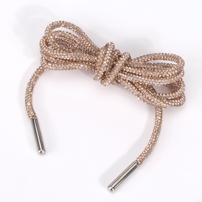 – Tube Rhinestone Shoelace Crystal Silver Decorative Accessories