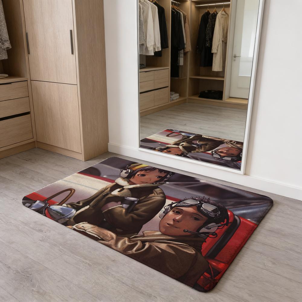 

Anime L-Last E-Exile Floor Mat Flannel Door Mat Non-Slip Absorbent Washable Indoor Home Rug 40x60cm