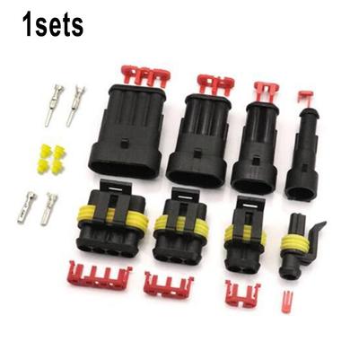 Plug Connectors 1/2/3/4/5/6 Pin 12A 600V Car Boat Kit