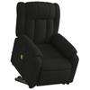 Vidaxl Lift-Up Massage Chair, Reclining, Black, Fabric Upholstered