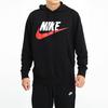 Nike Sportswear Logo Print Pullover Hoodie Men Tops Black CZ9129-010