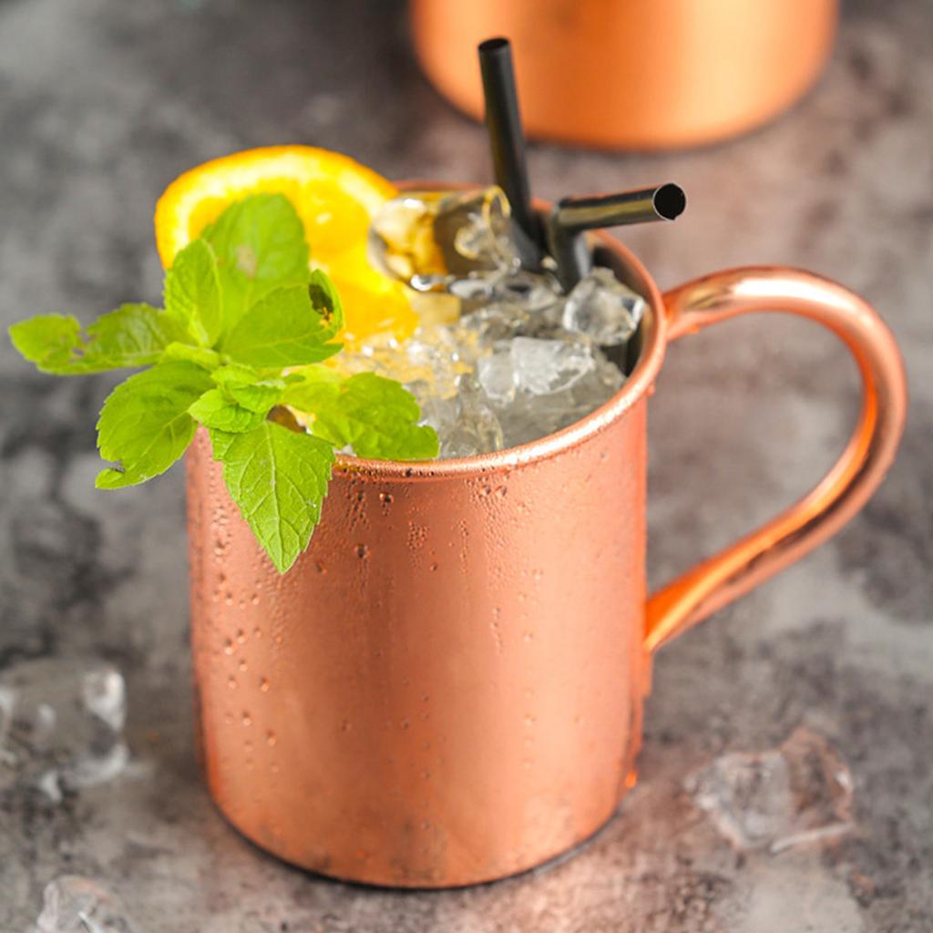 Trinkbecher aus Edelstahl Ergonomischer Griff Cocktailbecher 410 ml Fassungsvermögen Zum Servieren von Heiß- und Kaltgetränken