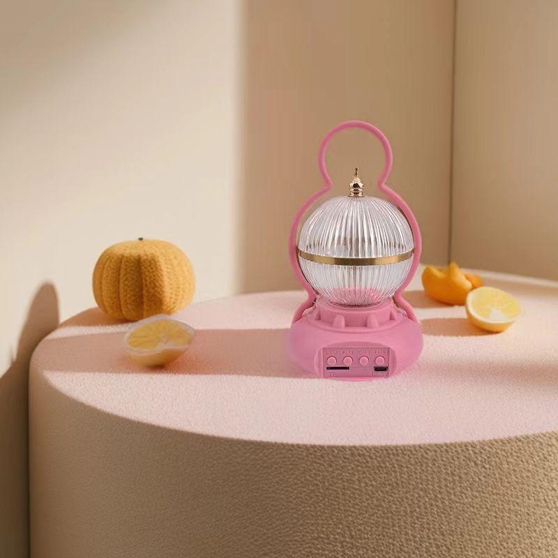 Mini Bluetooth Speaker with Seven-Color Ambient Light for Camping & Home