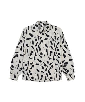 MESENSE Scarf Pattern Blouse_Mb3Yblm182D