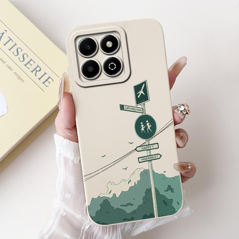 For Honor X6b Fashion Moon Pattern Phone Case For HonorX6b X 6B 4G JDY-LX1 JDY-LX2 Soft Silicone Shockproof Cases