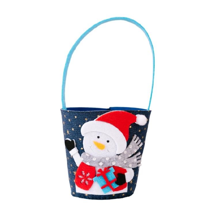 Festival Season Denims Carryall Bag Washable Reusable Holiday Decoration Organiser for Parties and Event