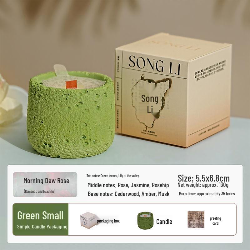 Luxury Cement Cup Aromatherapy Candle: Long-Lasting Fragrance and Elegant Ornament for a High-End Ambiance, Perfect Birthday Gift