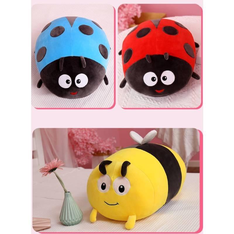 בובת דבורה קטיפתית מקסימה צעצוע חיה ממולאת רכה מושלם לילדים ומתנות