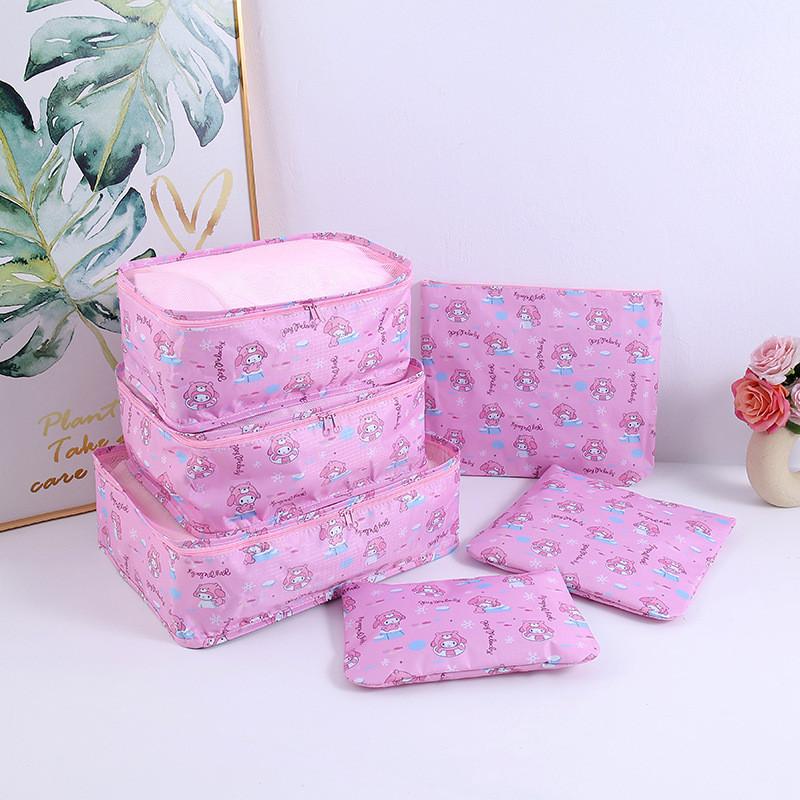 Hello Kitty Kuromi Reise-Aufbewahrungsset Mit Wasserdichtem Oxford-Gewebe Zur Kleiderorganisation