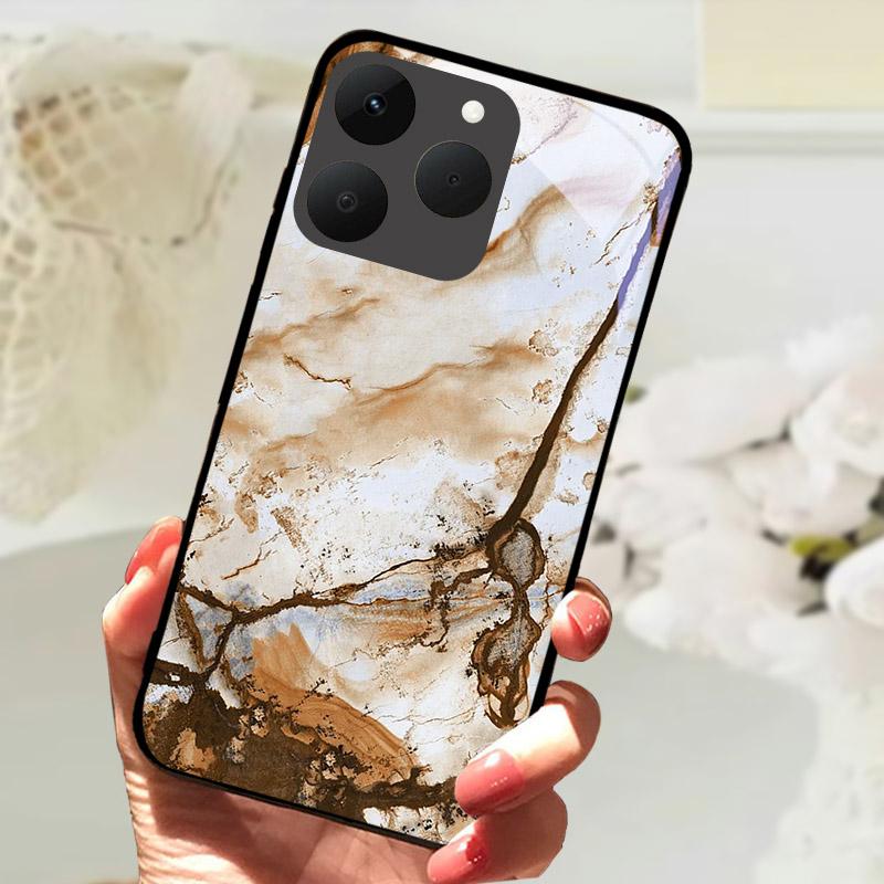 For Realme 15T 5G Phone Cases Back Cover Fundas Tempered Glass Shockproof Case For Realme15T RMX5111 Shell Coque Capa Bumper