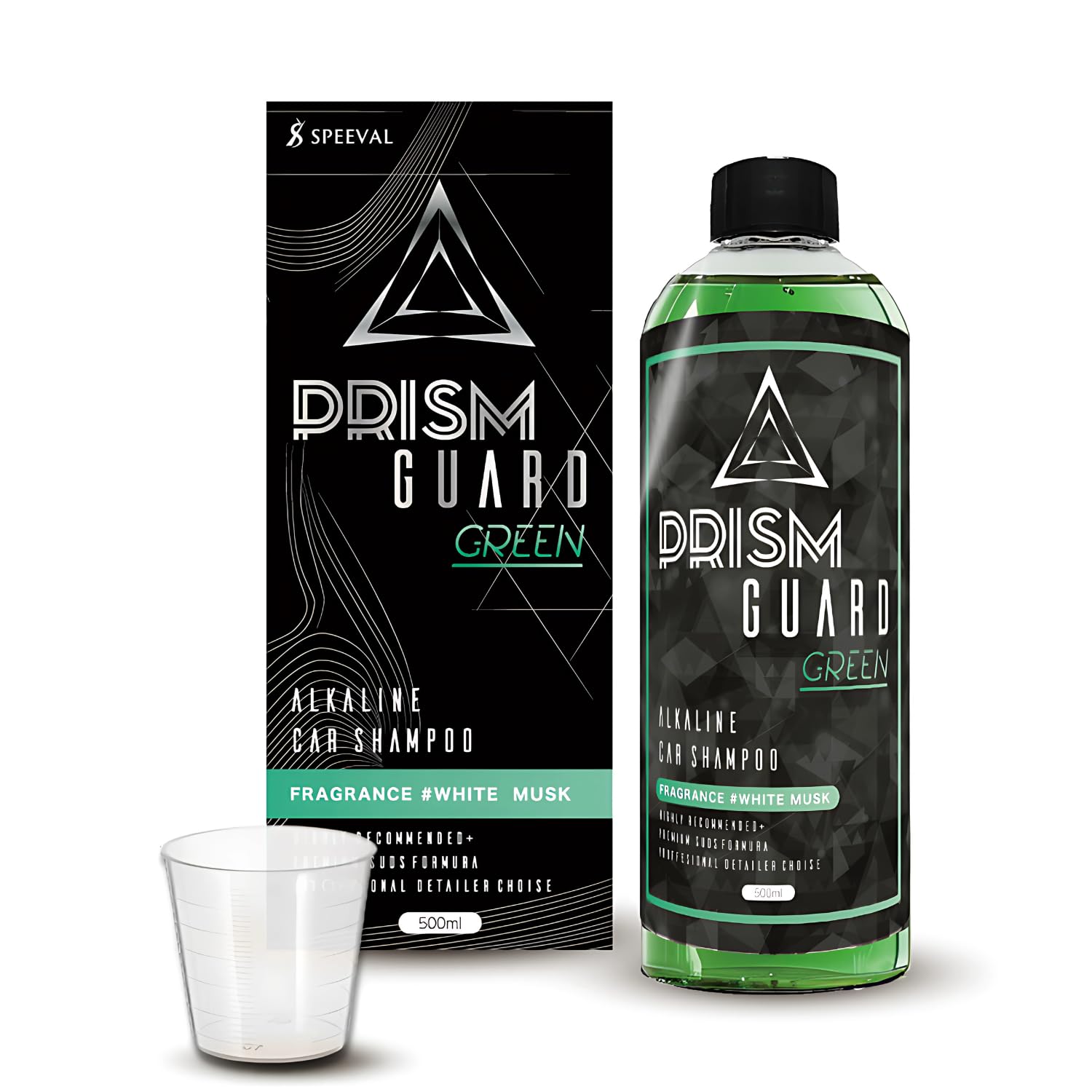 

SPEEVAL Prism Guard Зеленый Автомобиль Эффективен Против Устойчивых Органических Пятен, таких как Птичий Помет Автомойка Белый Мускус 500мл Шампунь, Щелочной, Моющее Средство,