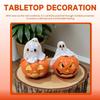 Spooky Pumpkin Halloween Ghost Statue Creative Holding Pumpkin Ghost  Halloween