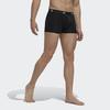 Adidas Active Flex Baumwoll-Trunk Unterwäsche Logo-Print Mid-Rise Boxer Briefs 3er-Pack Herren Unterwäsche Schwarz GB0800