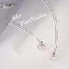 Mirai Tenshi Single Genuine Natural Pearl Necklace in Silver with Your Choice of Birthstone Women's (August Peridot)