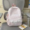 Schoolbag spring new Korean style INS style lace trim middle school backpack, large capacity middle school backpack for women