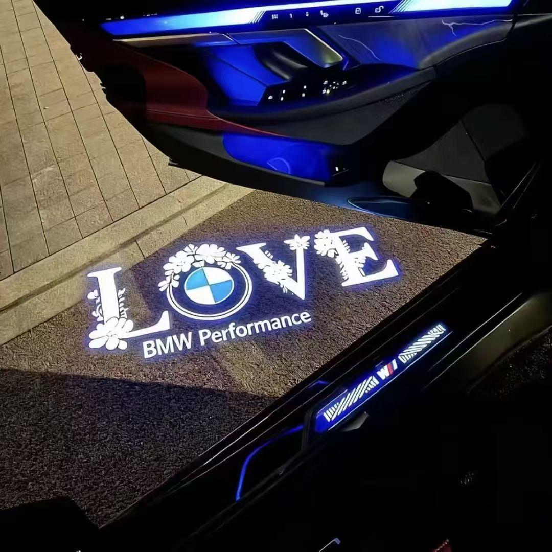 

2pcs car door LED high-definition welcome lamp projection lamp is suitable for BMW original standard LOVE M floor lamp. D lamp body-2PCS