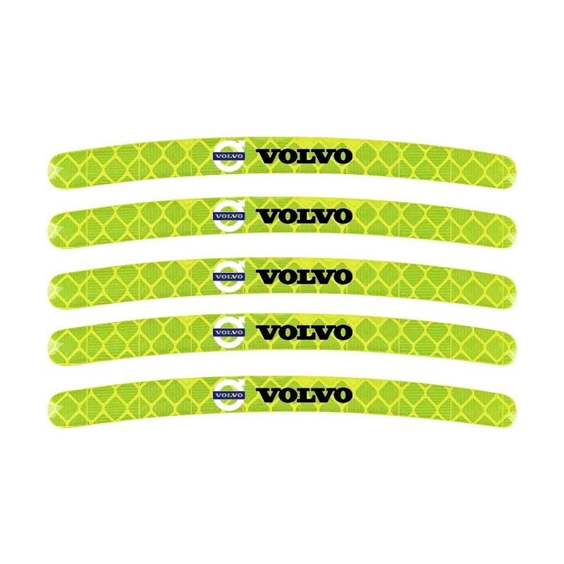 

20pcs/set Car Wheel Hub Reflective Strip Sticker For Volvo XC90 V90 V60 XC60 V40 S80 S60 S90 C40 XC40 V70 XC70 Accessories