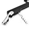 2 Pcs Three In One Multifunctional Red Wine Bottle Opener Black Three In One Bottle Opener  Bar