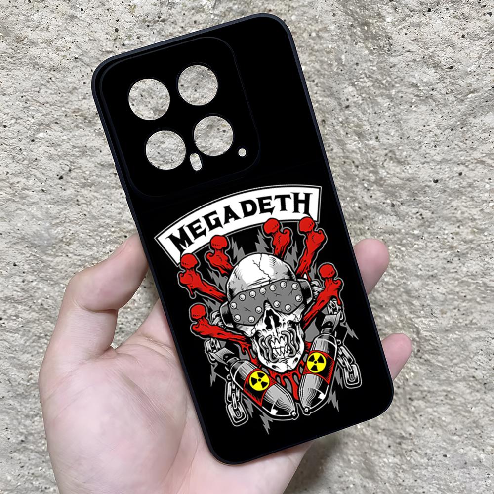 

Rock Megadeth Music Phone Case For Xiaomi 15 Redmi Note 14 13 12 11 T Lite Ultra Pro ProPlus 12 5G Cover Redmi Note 14 5G