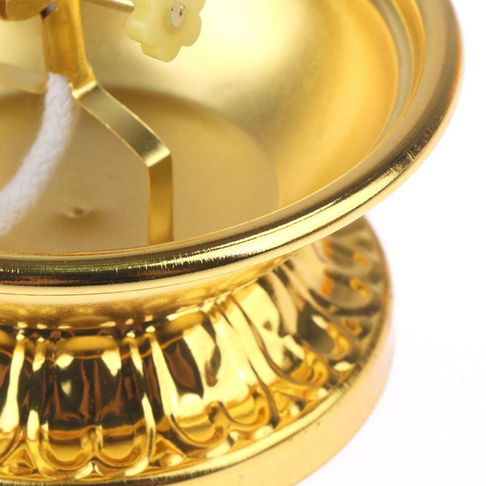 Anti-slip Butter Lamp Holder Adjustable Oil Dish Ornaments Zinc Zinc Alloy Oil Lamp  Lamp Decor
