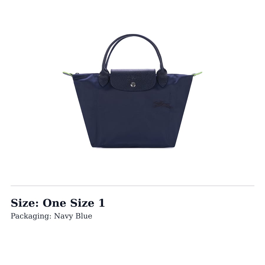 LONGCHAMP Canvas With Leather Handbag Small