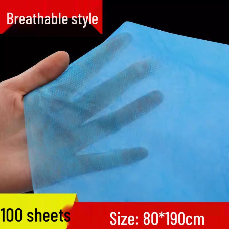 Breathable Disposable Massage Bed Sheets: Waterproof, Oil-Proof, Thickened, Non-Woven with Face Hole