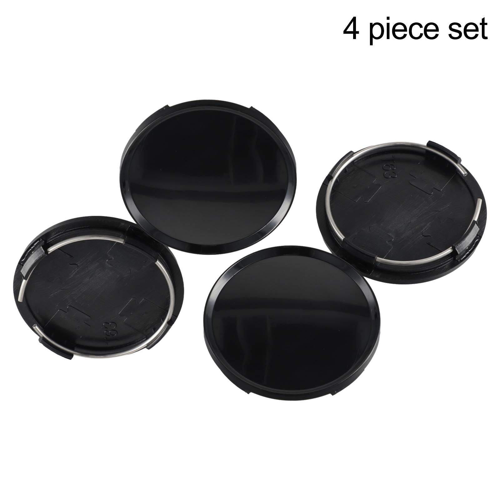 New Practical Wheel Center Cap Car Accessories 63mm ABS Plastic Black/Silver High-quality Materials High-strength
