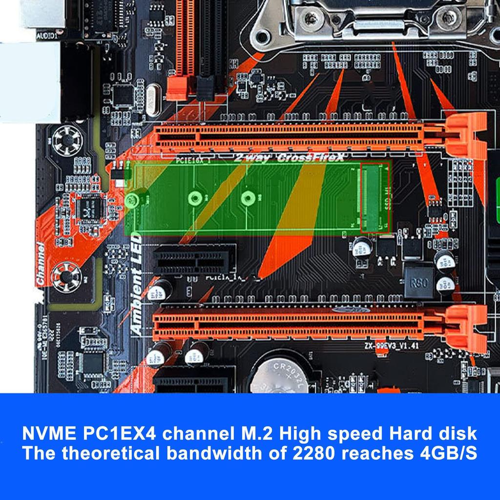 Základní deska Dpofirs X99 CPU LGA E5 2620 V3 Základní deska CPU podporuje DDR4 WiFi a gigabitovou síťovou kartu pro stolní počítač Combo, sada 2011-3, 4-kanálová