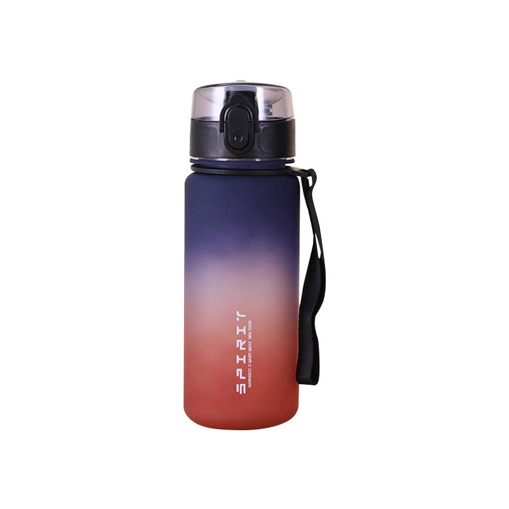 

Матовая бутылка для воды с ручкой, спортивная бутылка для фитнеса, большая емкость, градиентный стакан для воды для фитнеса, тренажерного зала, спорта на открытом воздухе