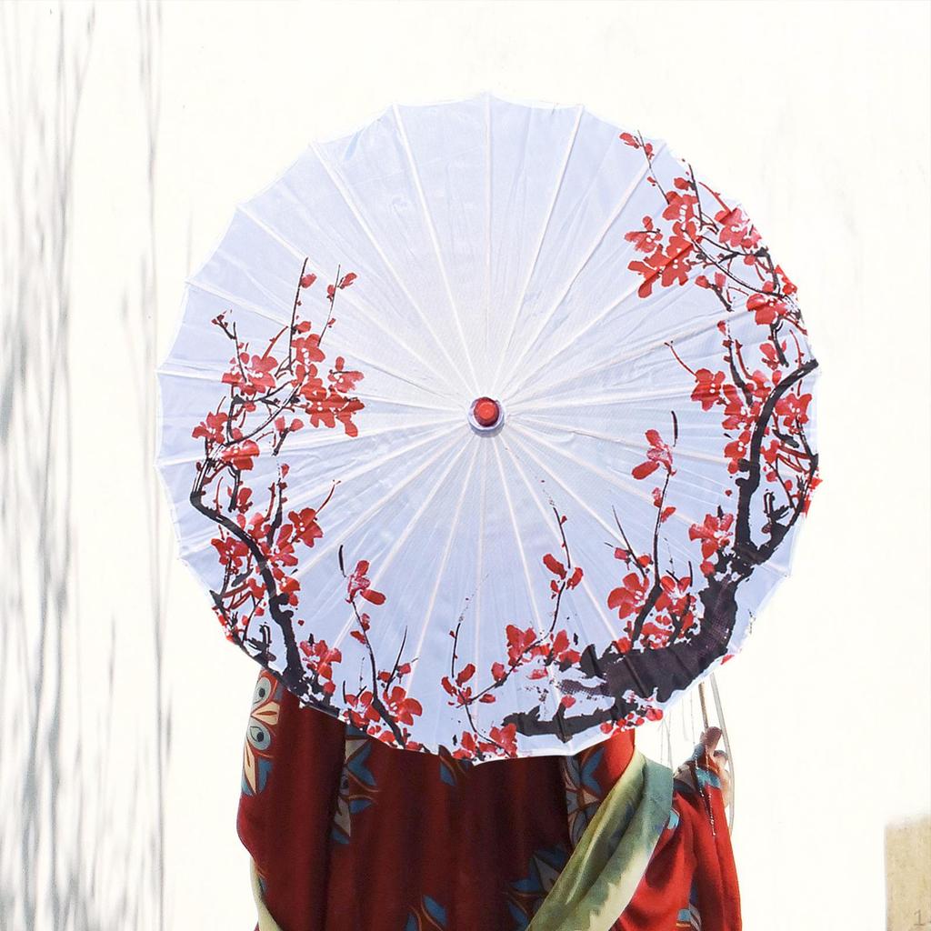 Chinese Umbrella 32 Inch Imitation Oiled Paper for Costume Performance