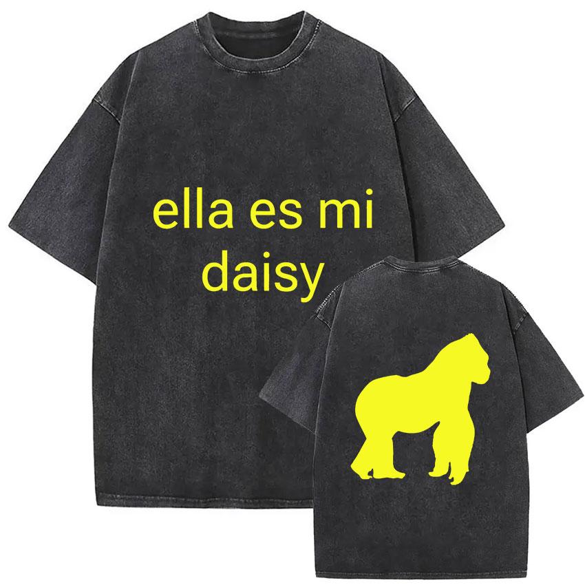 Vintage Washed Rusowsky Daisy Tour 2025 Fans T Shirt Men Women Hip Hop Fashion Clothing Short Sleeve Tshirt Pure Cotton Tshirts L