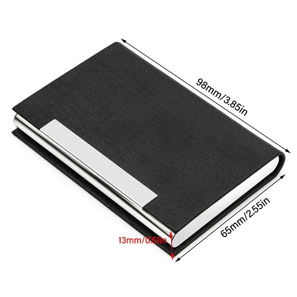 Für Ausweis Kreditkarte PU-Leder Visitenkartenhalter Namenskartenhalter Kartenetui Kartenfach