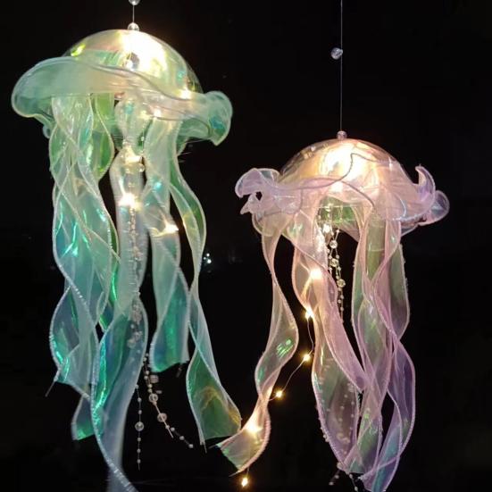 Yousheng Jellyfish Night Light Color Changing LED Jellyfish Lamp Portable Handheld Lantern Party Festival Lamp Safe Indoor Outdoor Night Decoration