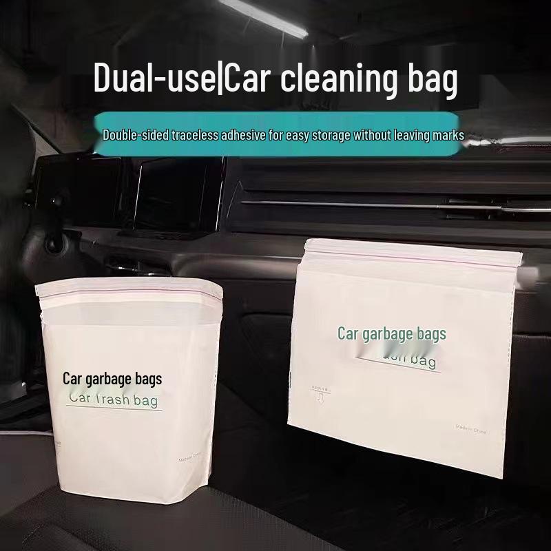 Self-Standing Disposable Car Trash Bag: Hanging, Paste-on, Inner Car Use
