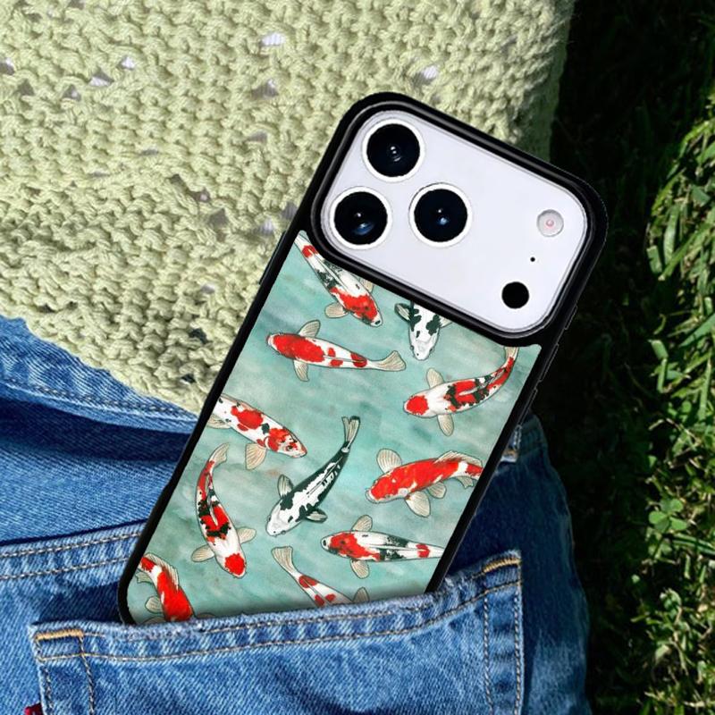 Carp Fish Phone Case Cover for IPhone 11 12 13 14 15 16e 17 Pro Max Coque for IPhone 17 Air