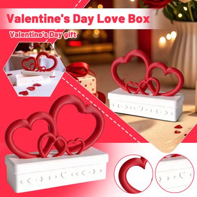 Heart-shaped Valentine's Day Gift Box, Valentine's Day Present
