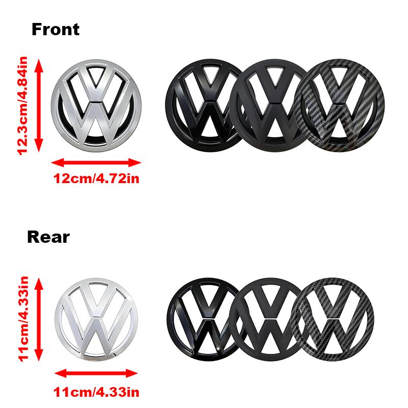 SVLHP1 For Volkswagen Polo 2011 2012 2013 6R0853600A ABS VW Car Front Logo Grille Badge Trunk Emblem Decoration Replacement Accessories