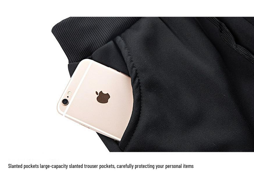 Men's Fleece-Lined Sports Set: Jacket & Long Pants, Plus Size M-8XL, Autumn/Winter.